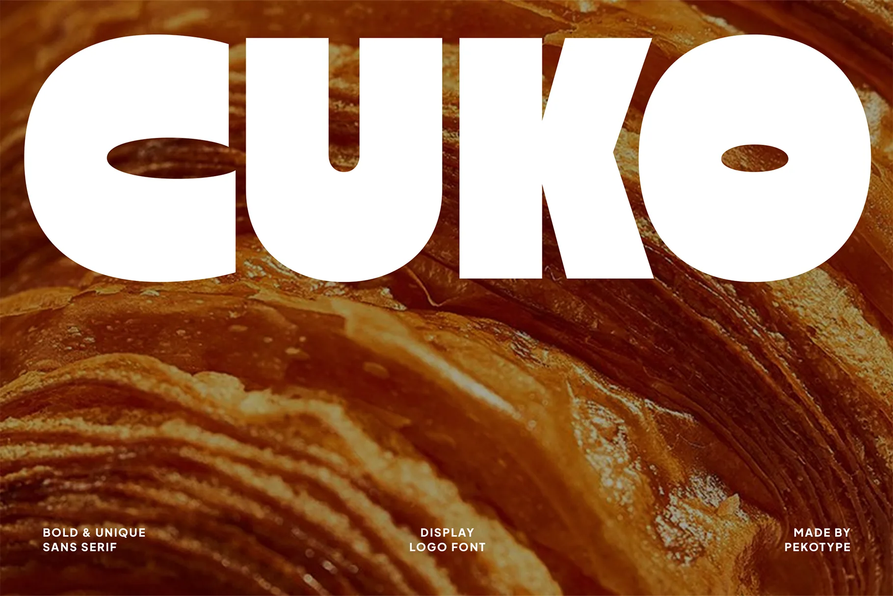 CUKO Font bold modern display typeface