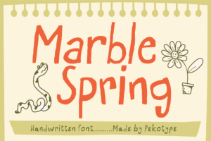 MARBLE SPRING FONT COVER