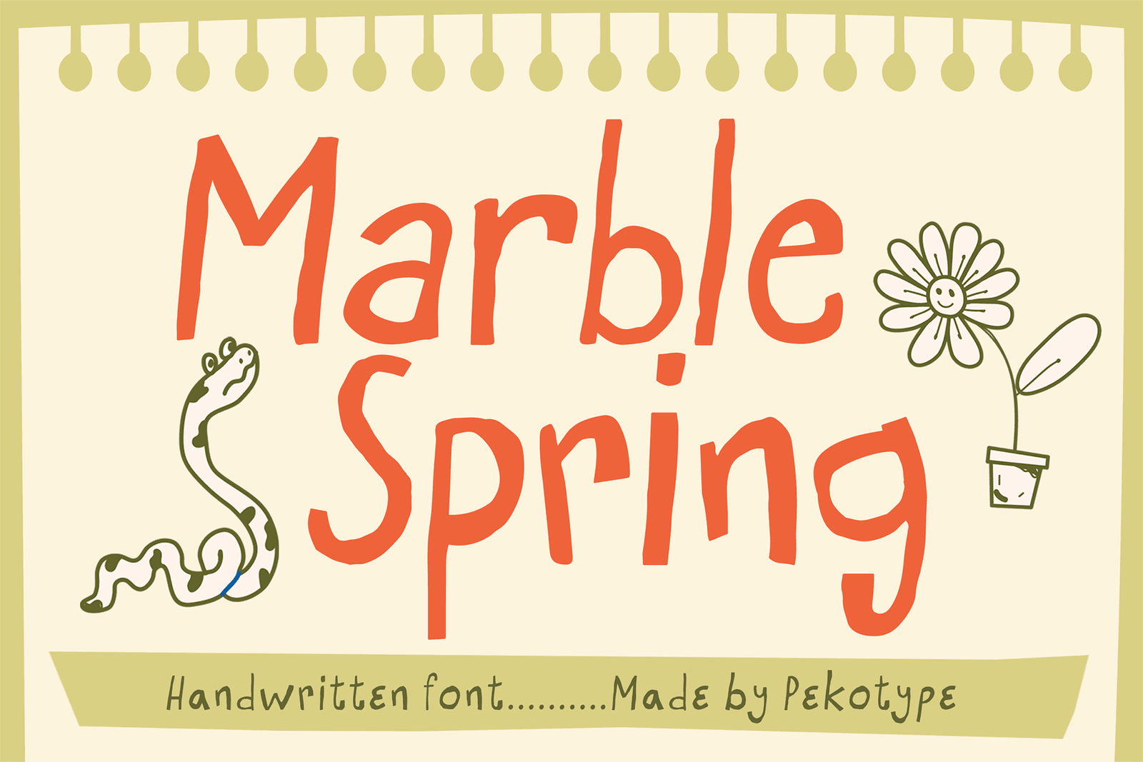 MARBLE SPRING FONT COVER
