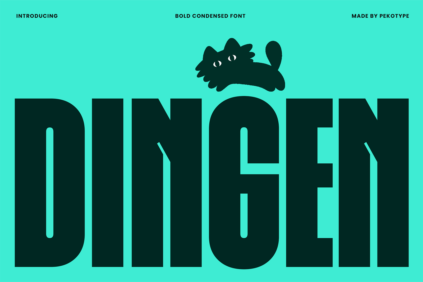 DINGEN Font Cover