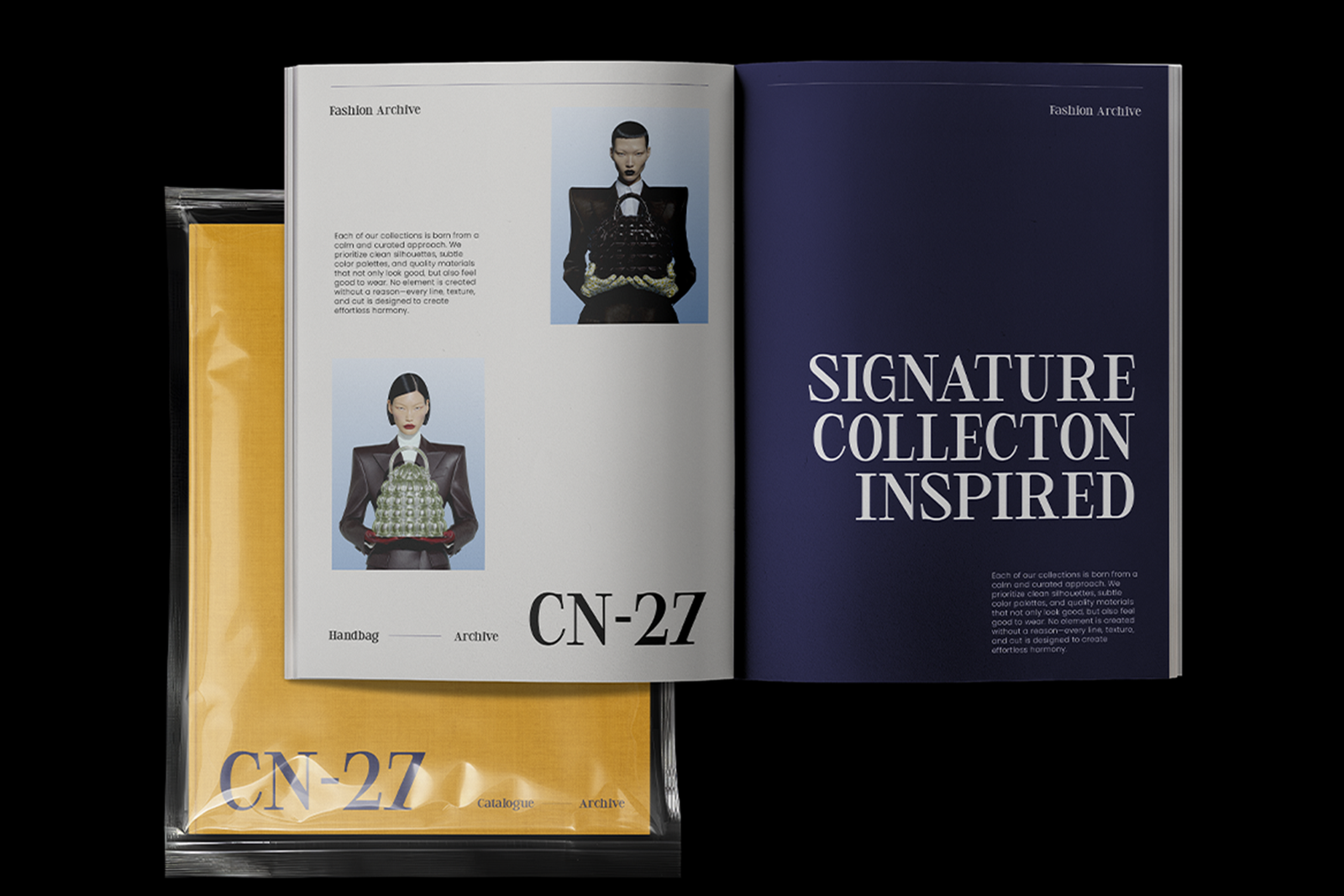 meglo font preview magazine mockup