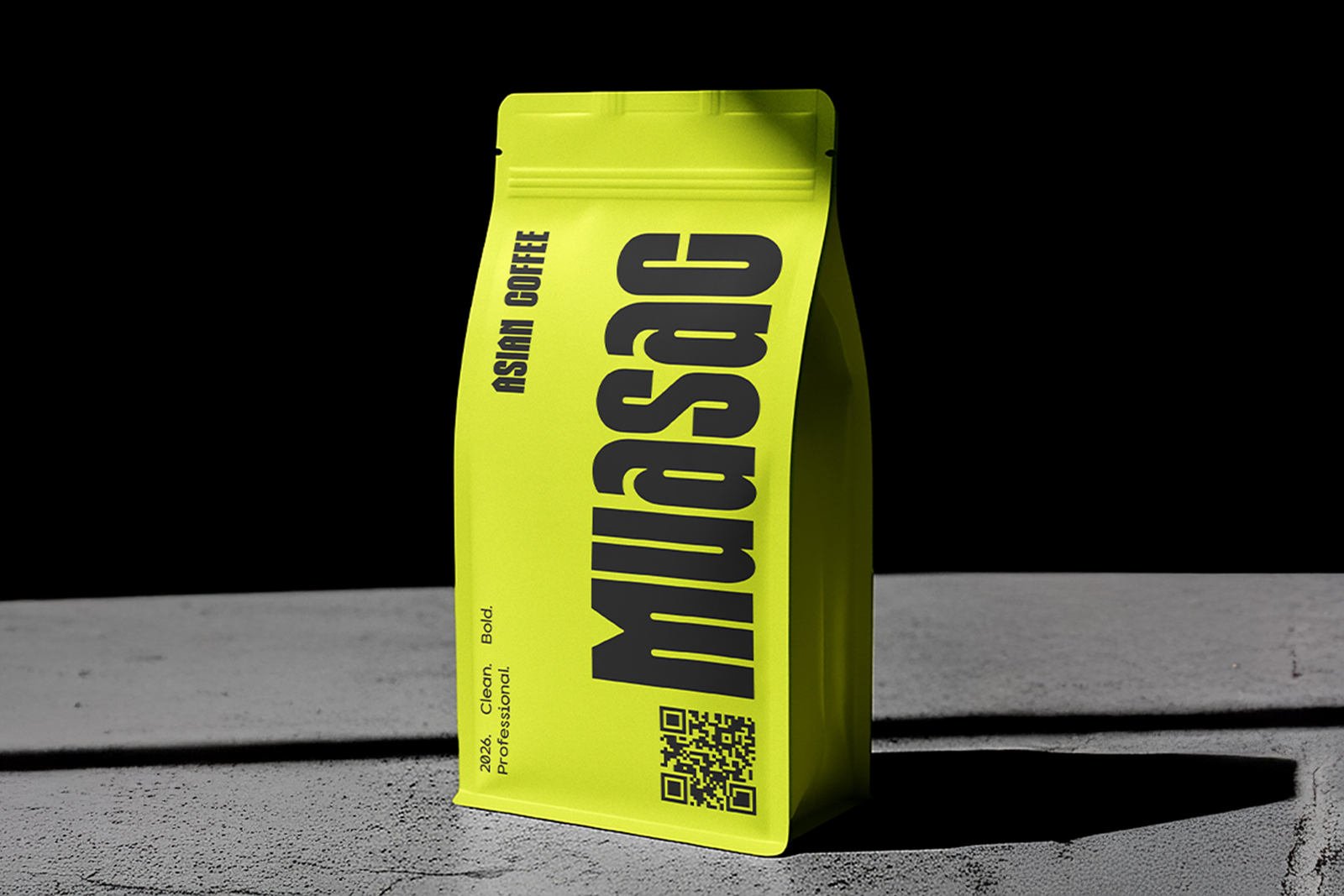 DINGEN Font coffee branding example