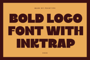 PILKER Font bold retro display preview