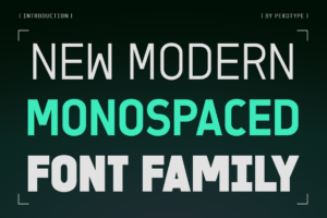 SAWITH MONO Font modern monospaced preview