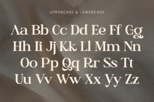 carsen font uppercae and lowercase