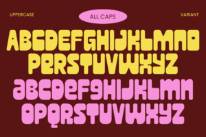 PAOBUN Font alphabet and letterforms all caps