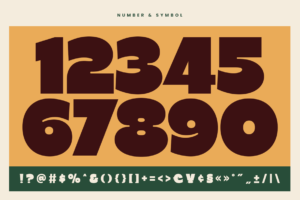 PILKER Font numbers symbols punctuation