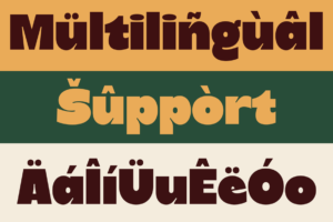 PILKER Font multilingual support