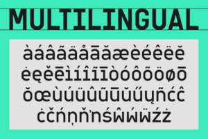 SAWITH MONO Font multilingual support