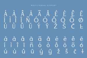 ANDORE Font multilingual character set