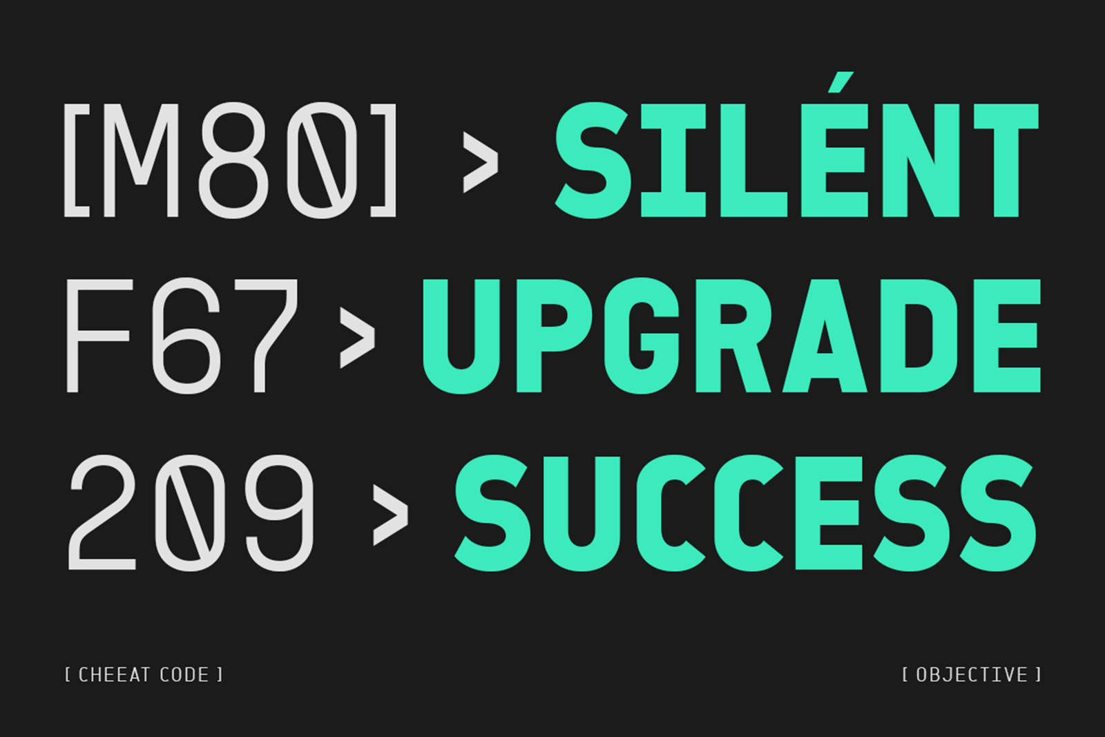 SAWITH MONO Font UI design example