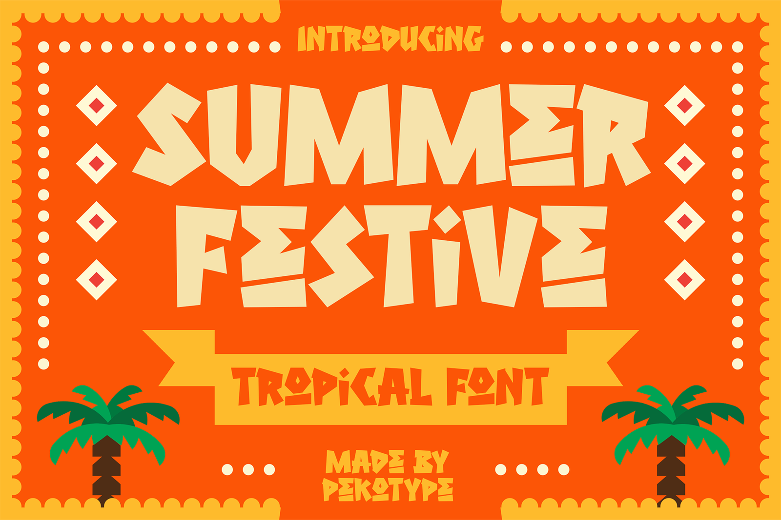summer festive font cover