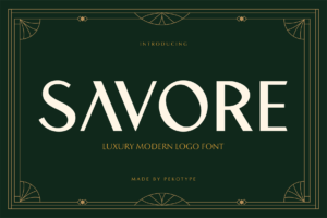 savore font cover