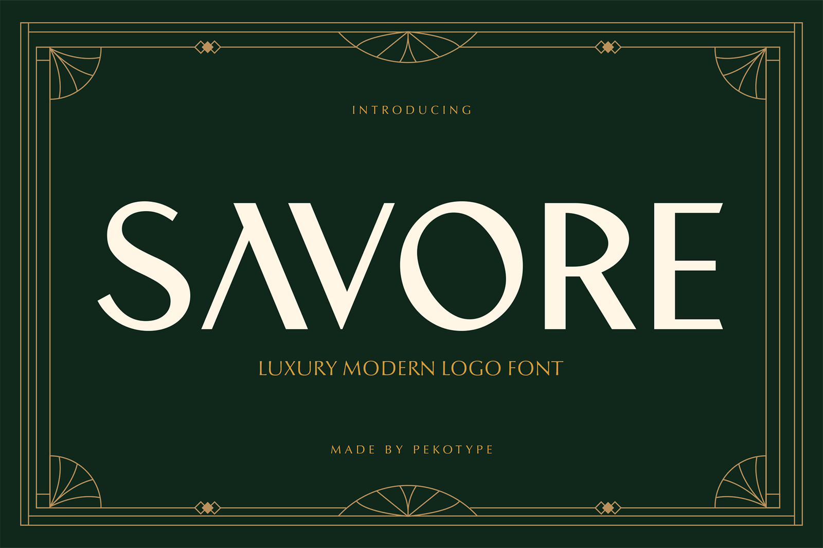 savore font cover