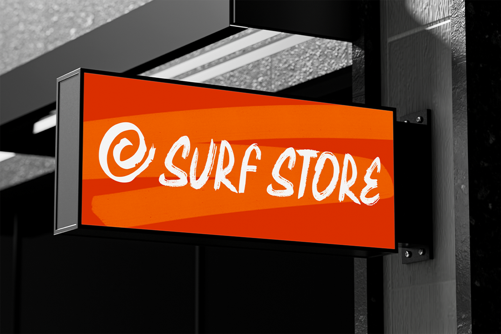summer lagoon font mockup preview display