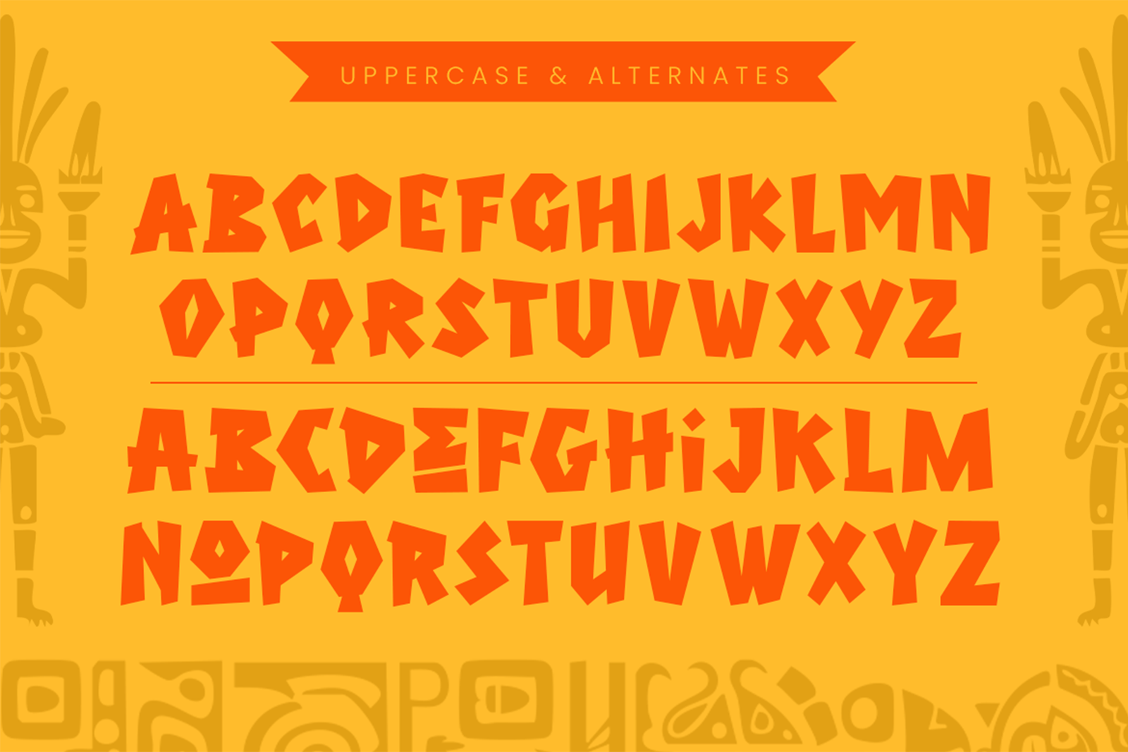 summer festive font alphabet character