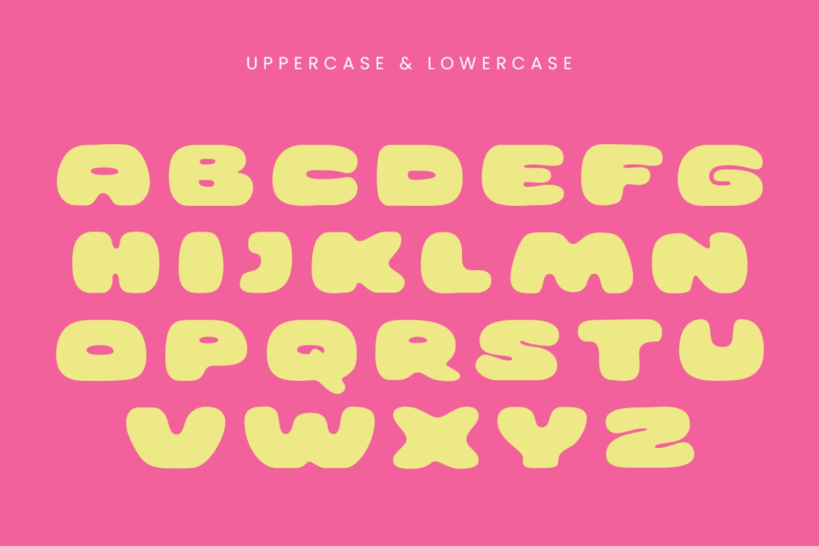 mellpo font alphabet character