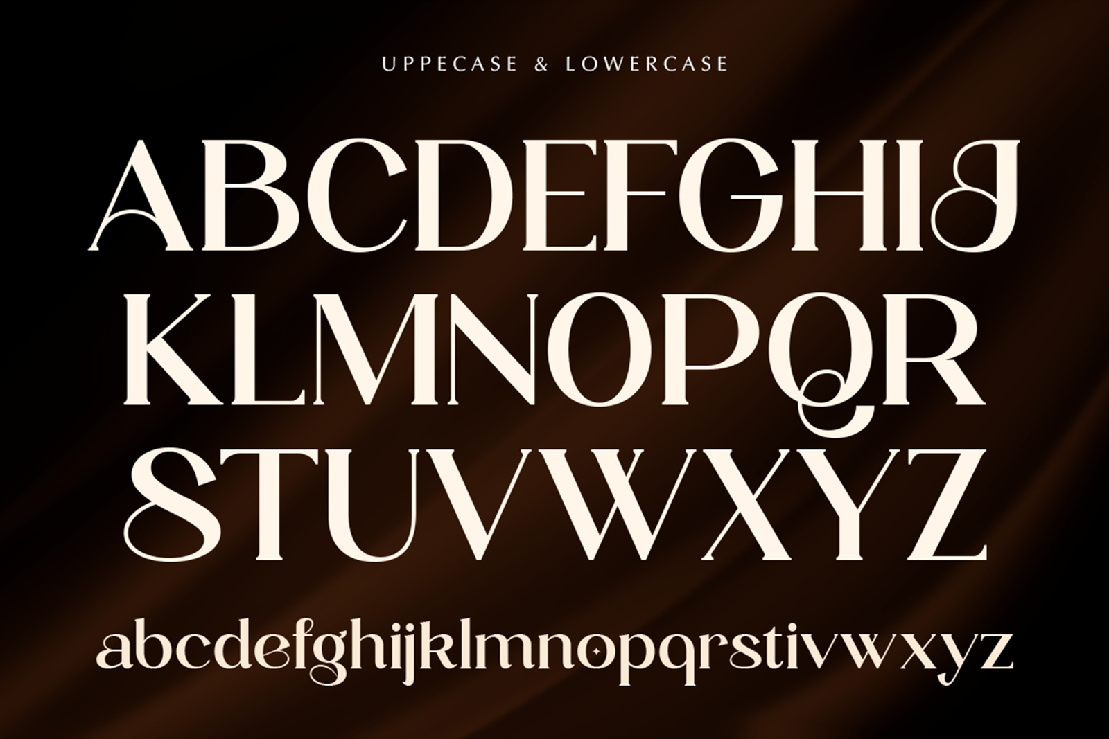 KOIGA font alphabet character