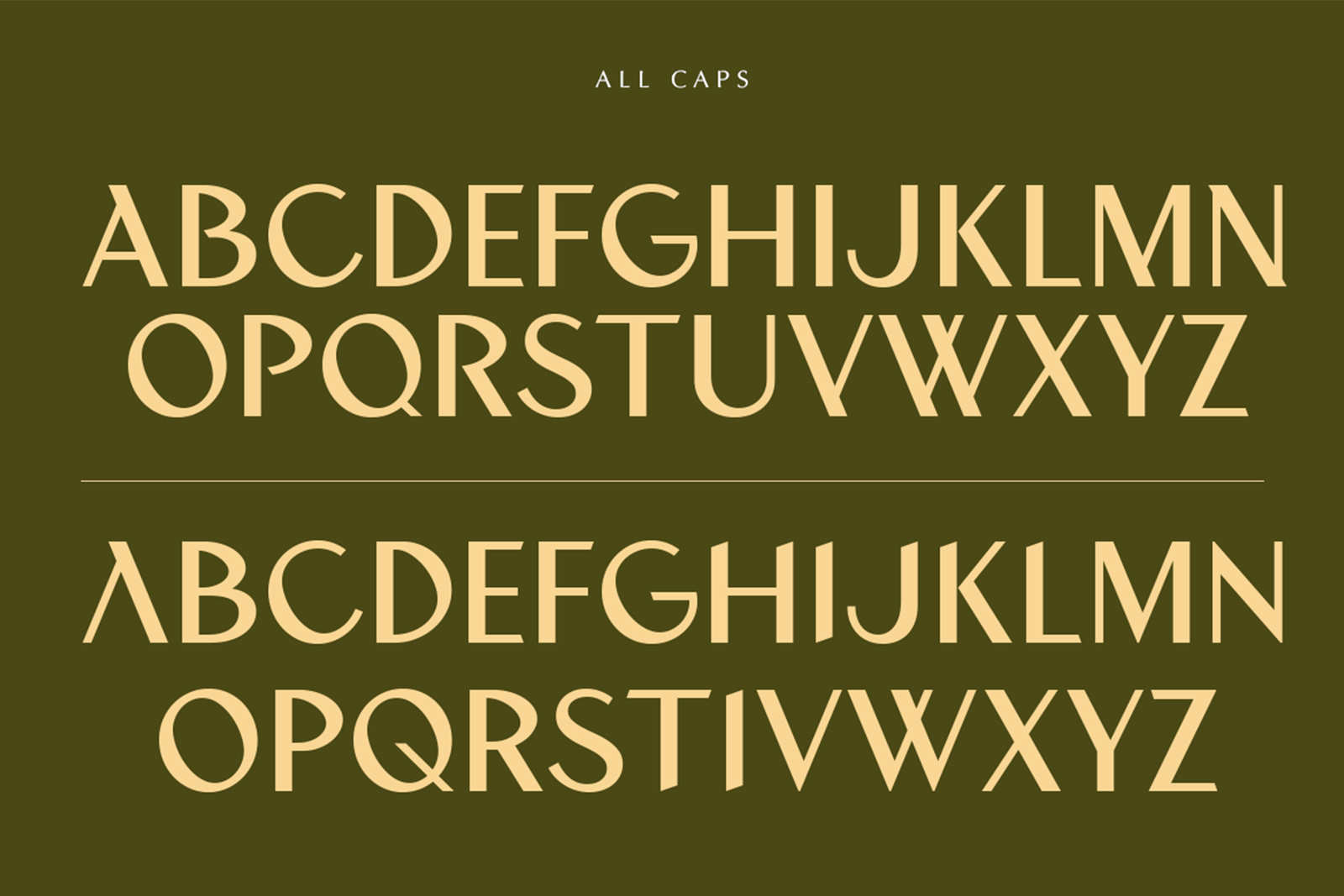 savore font alphabet