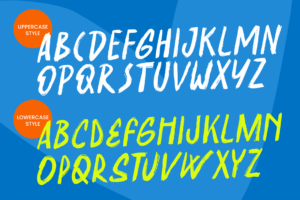 summer lagoon font alphabet