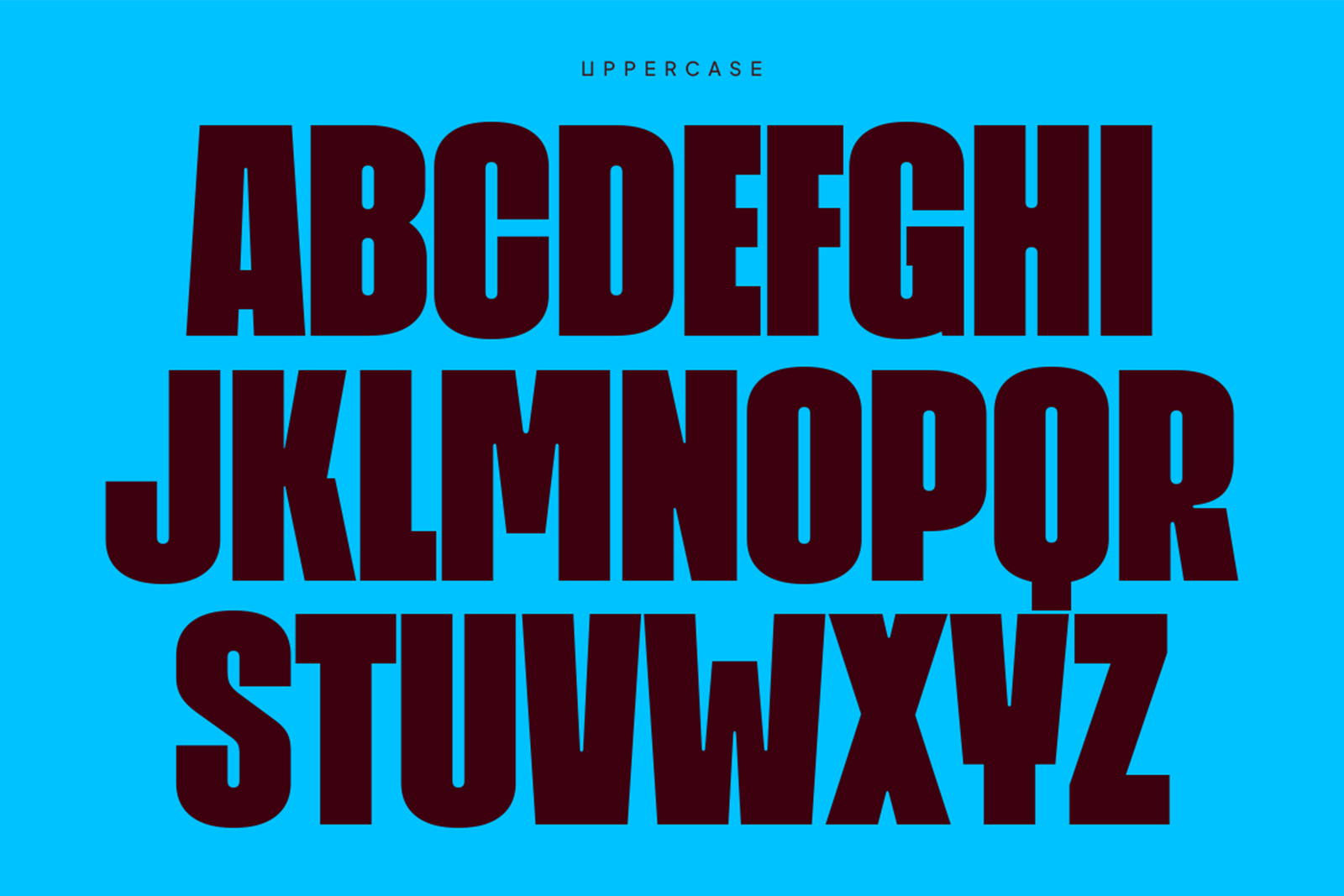 yotsuba font alphabet character