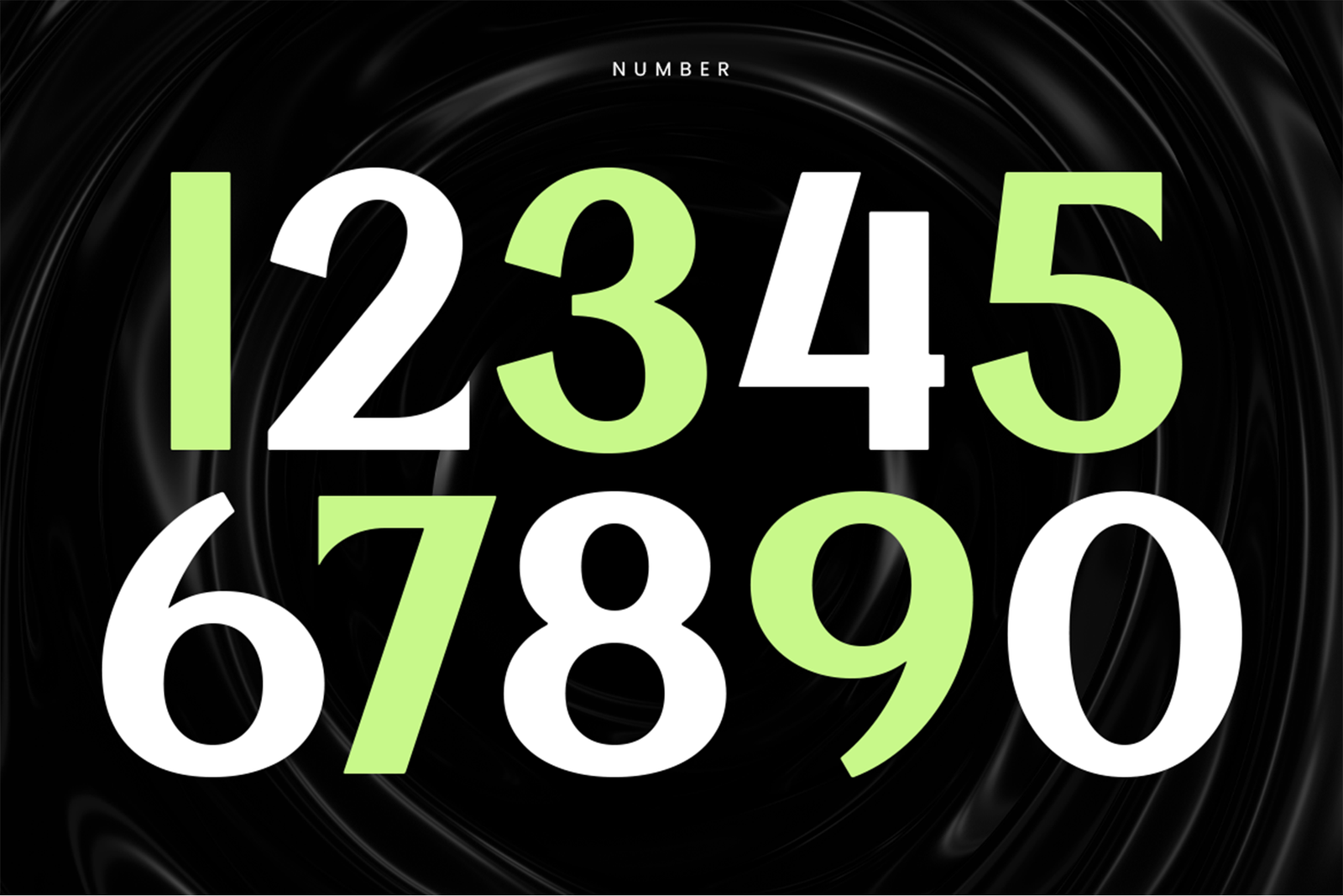 AFFINIK font number