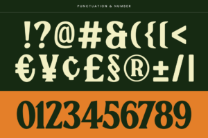 jayadi font number and punctuation