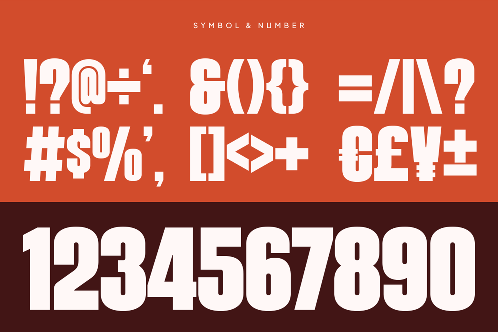 yotsuba font number and punctuation