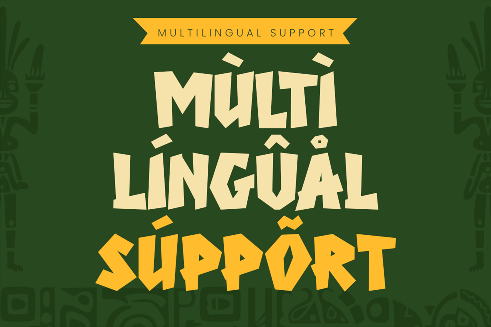 summer festive font multilingual