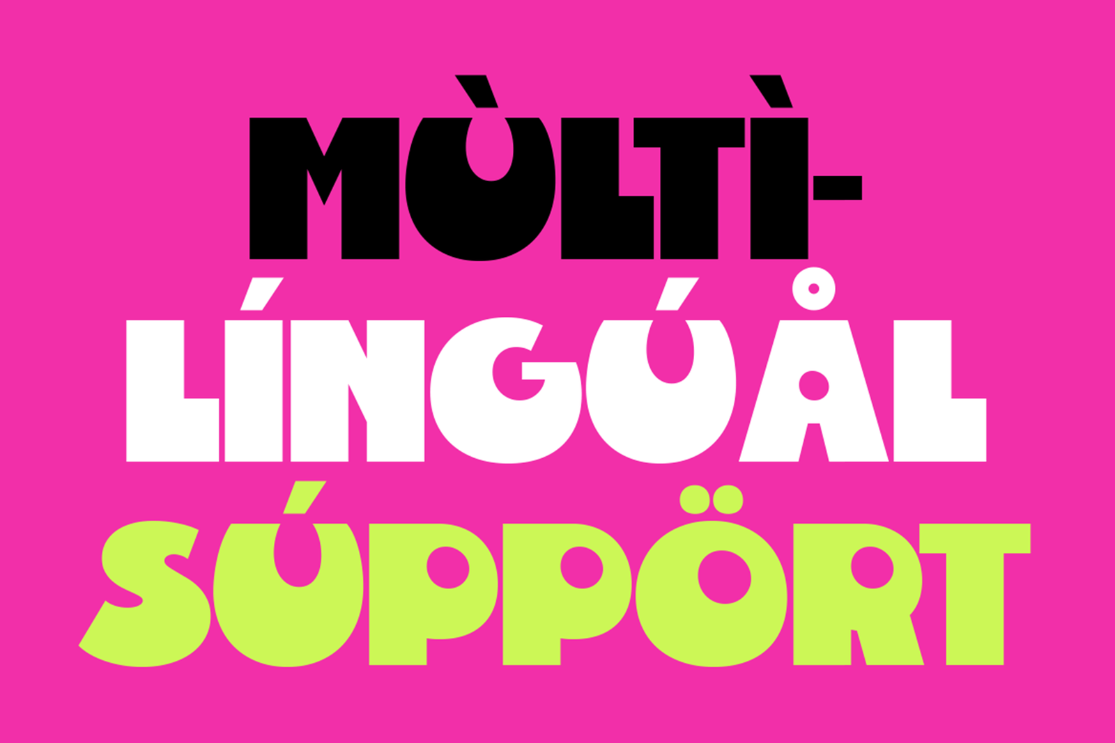 Olise font multilingual