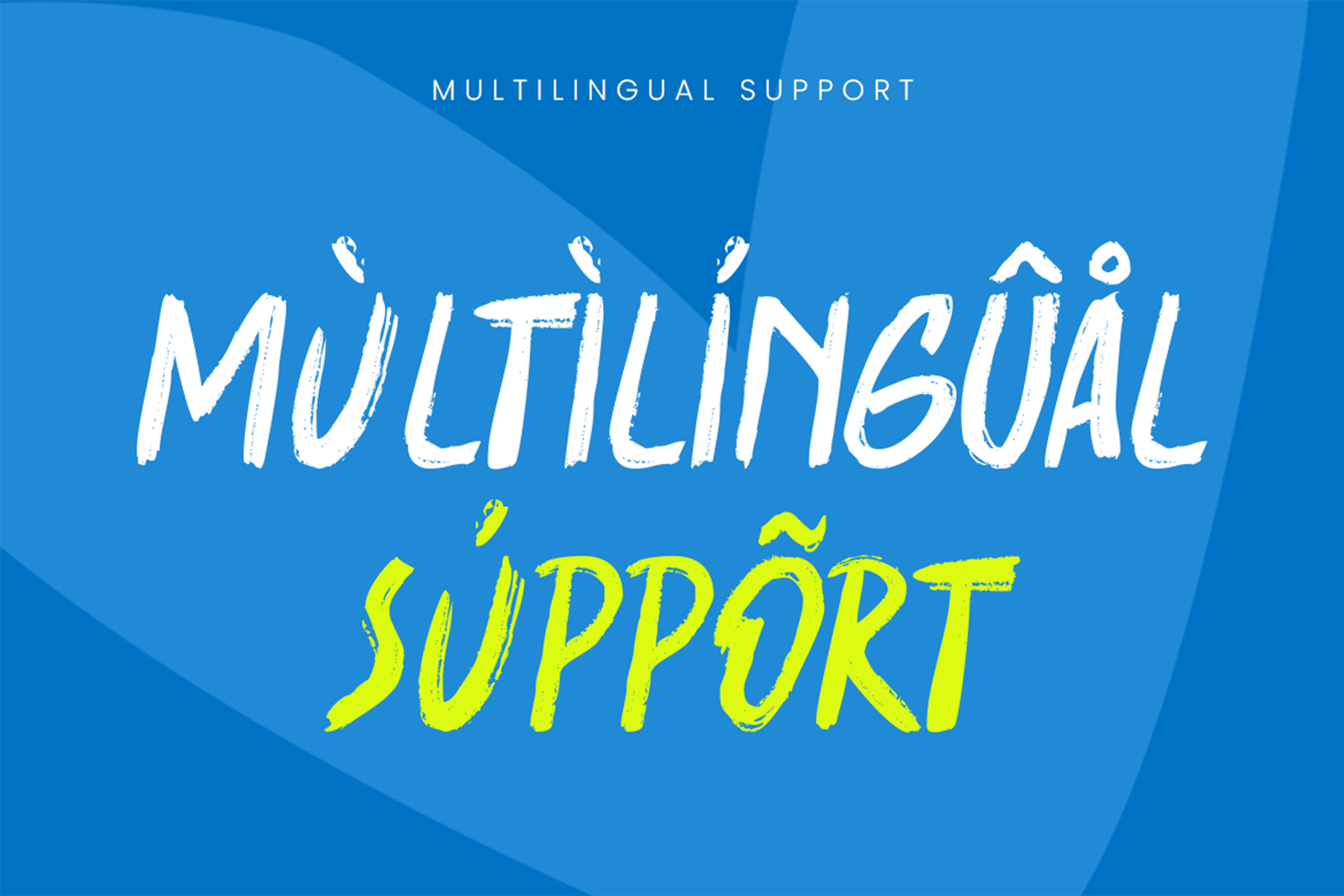 summer lagoon font multilingual