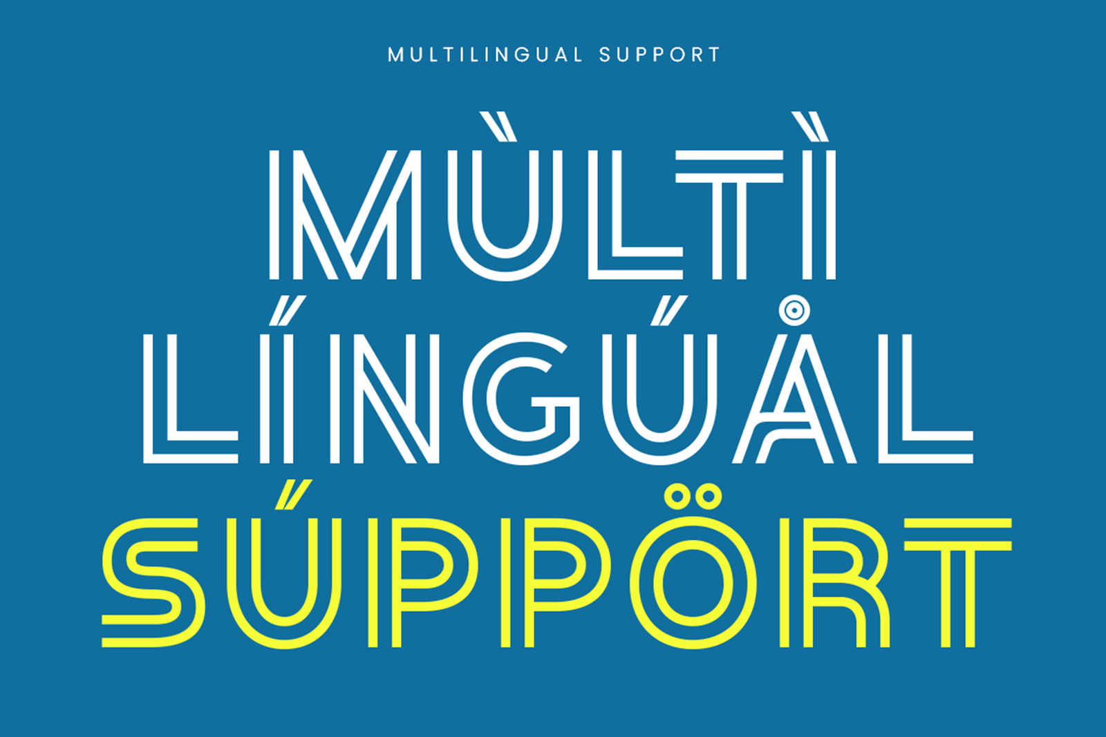 trailrun font multilingual