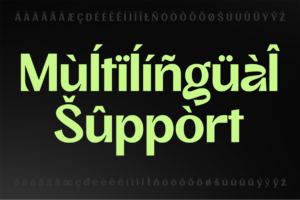 AFFINIK font mulitilingual support