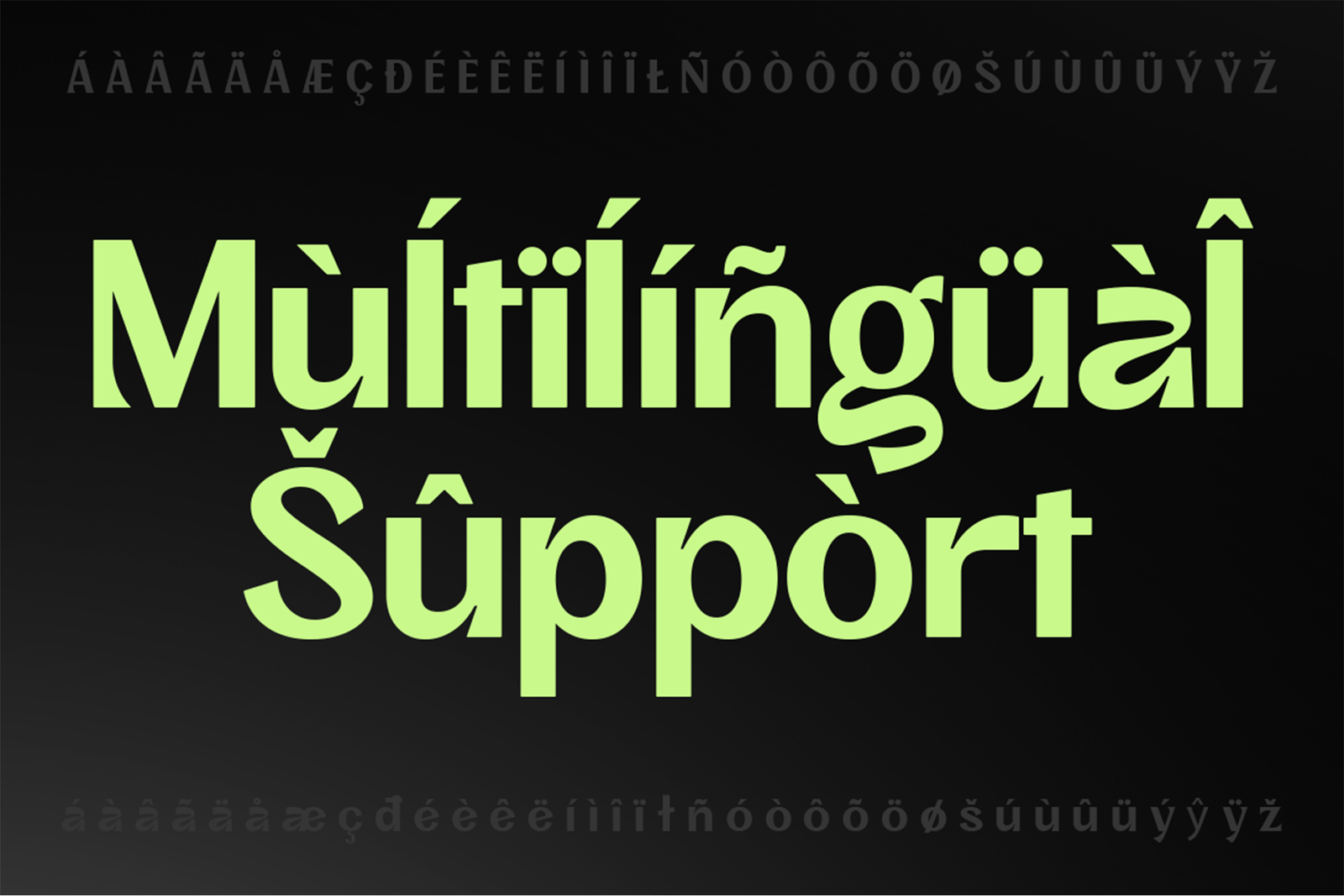 AFFINIK font mulitilingual support