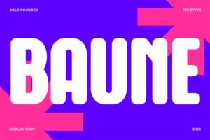 Baune font cover
