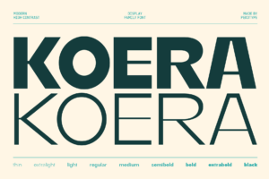 koera font cover