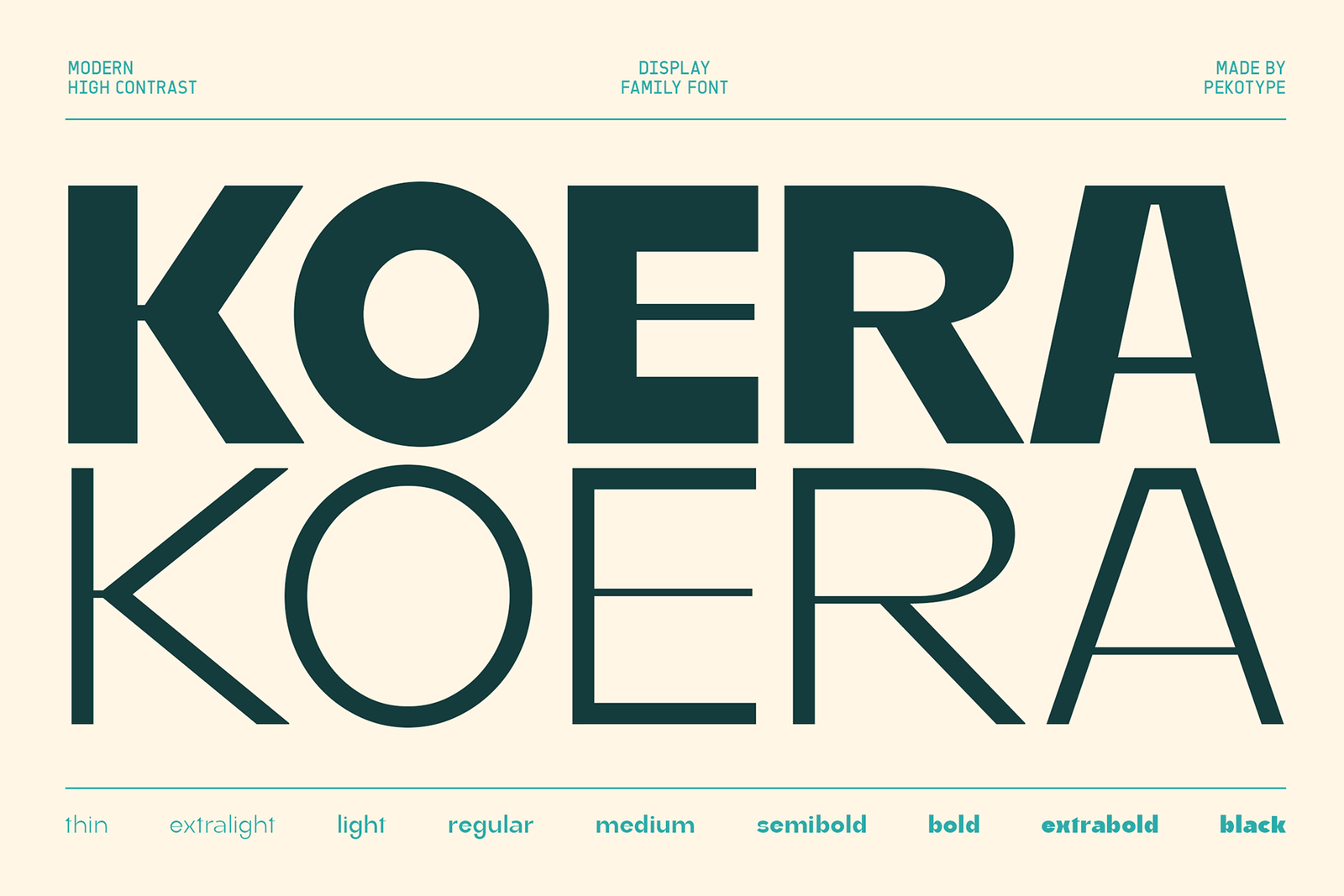 koera font cover