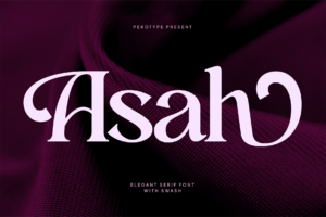 Asah font cover