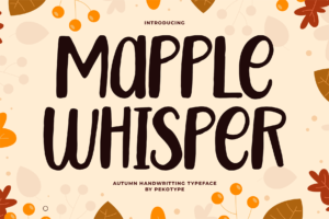 maple whisper font cover