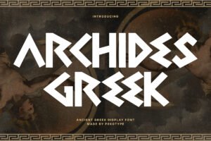 Archides font cover