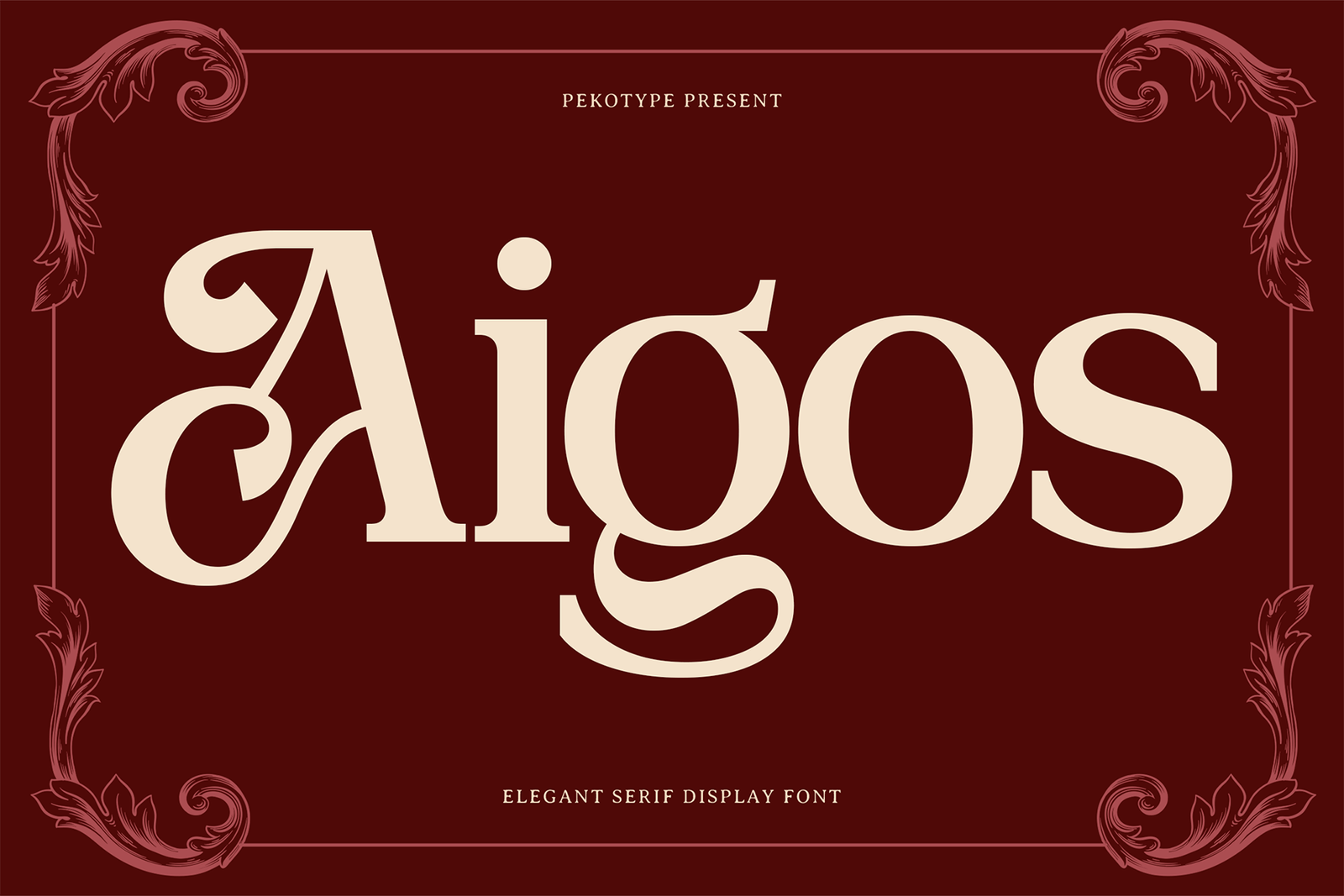 AIGOS Font Classic Elegant Serif Display font preview