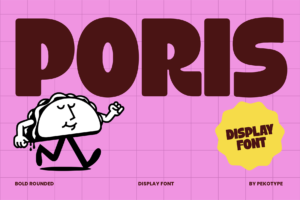 poris font cover
