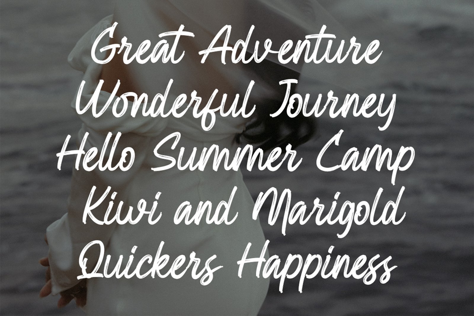 BASILK Font flowing brush script typeface