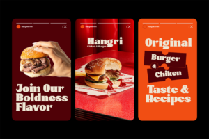 CILKER Font burger branding example