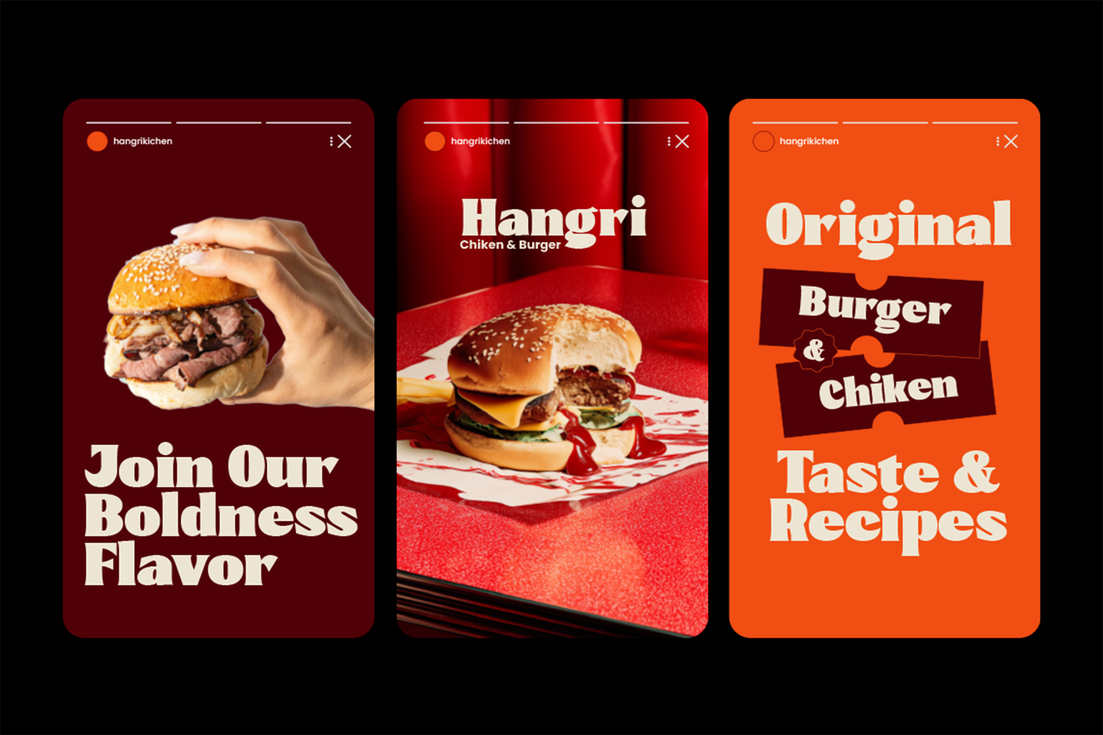CILKER Font burger branding example