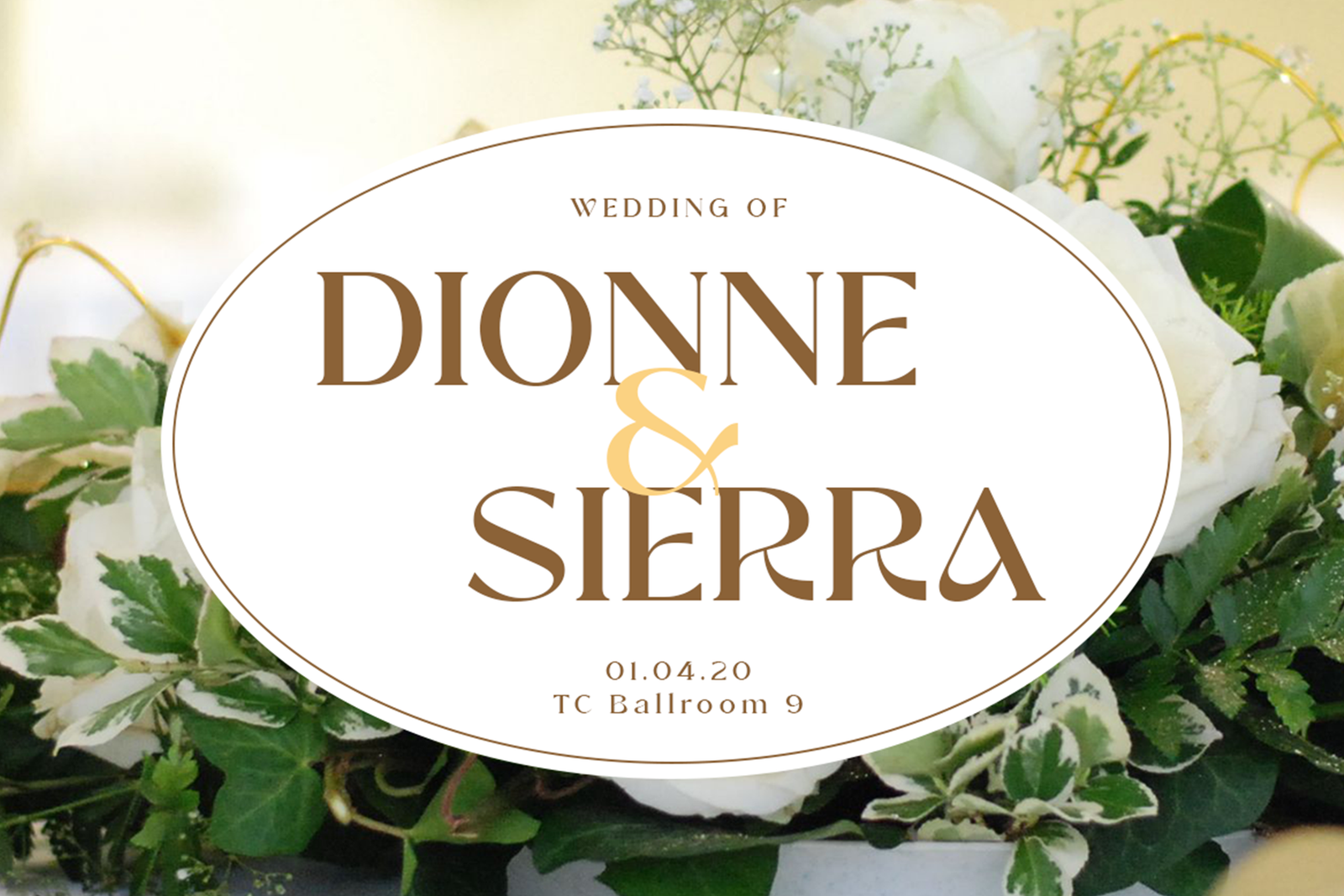 WINDELS Font wedding display