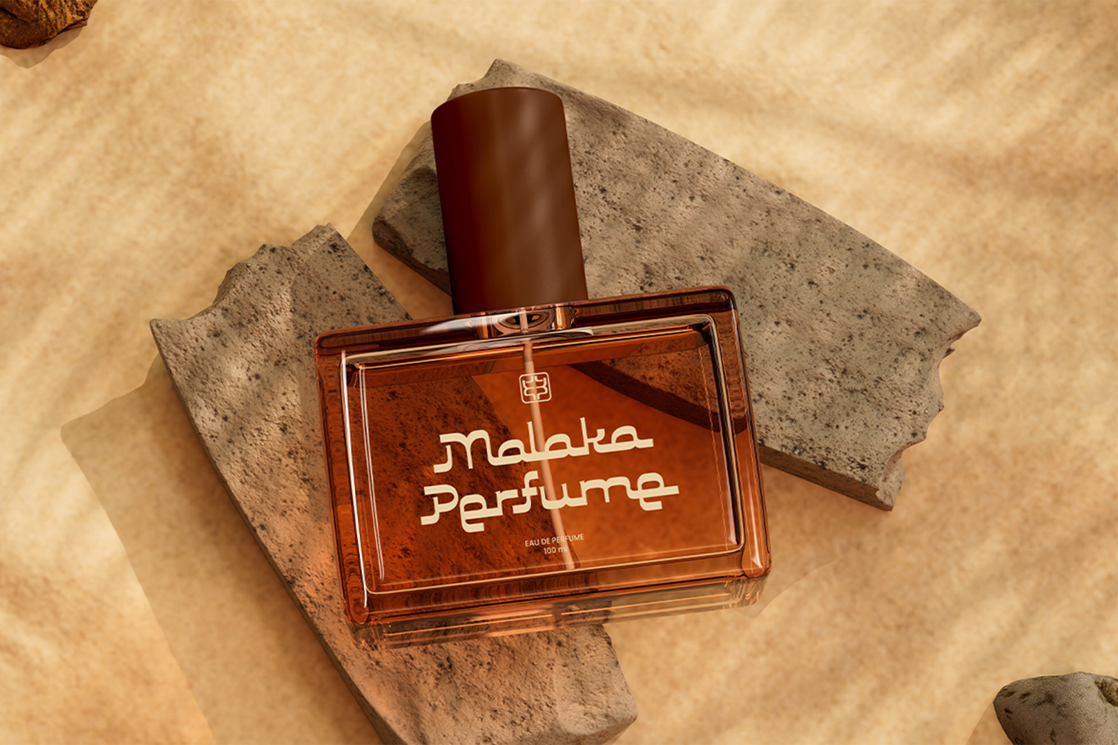 LAILATUL QADAR Font perfume package mockup