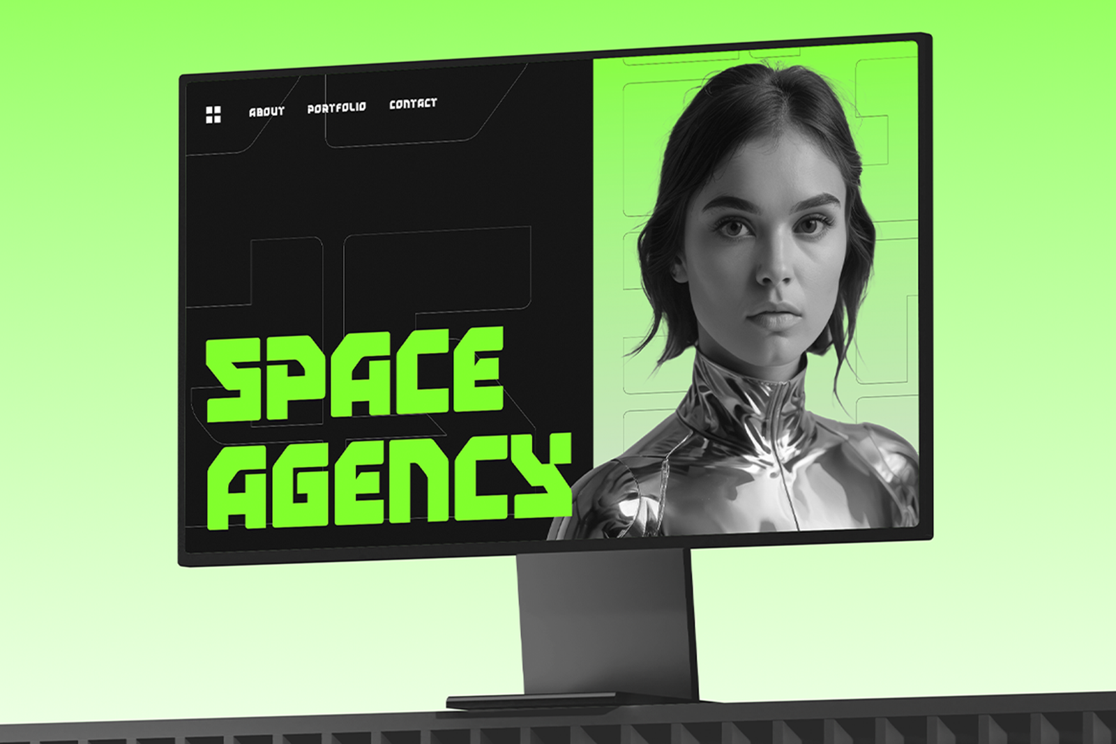 VYKE Font technology brand identity