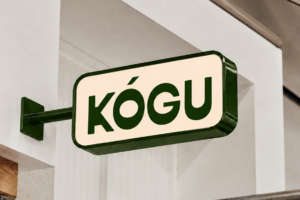 RUMANI Font coffee shop signage design