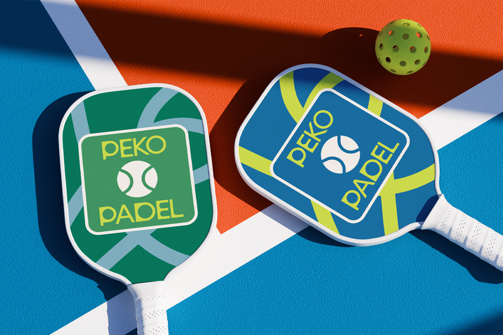 TOMAT Font padel racket branding